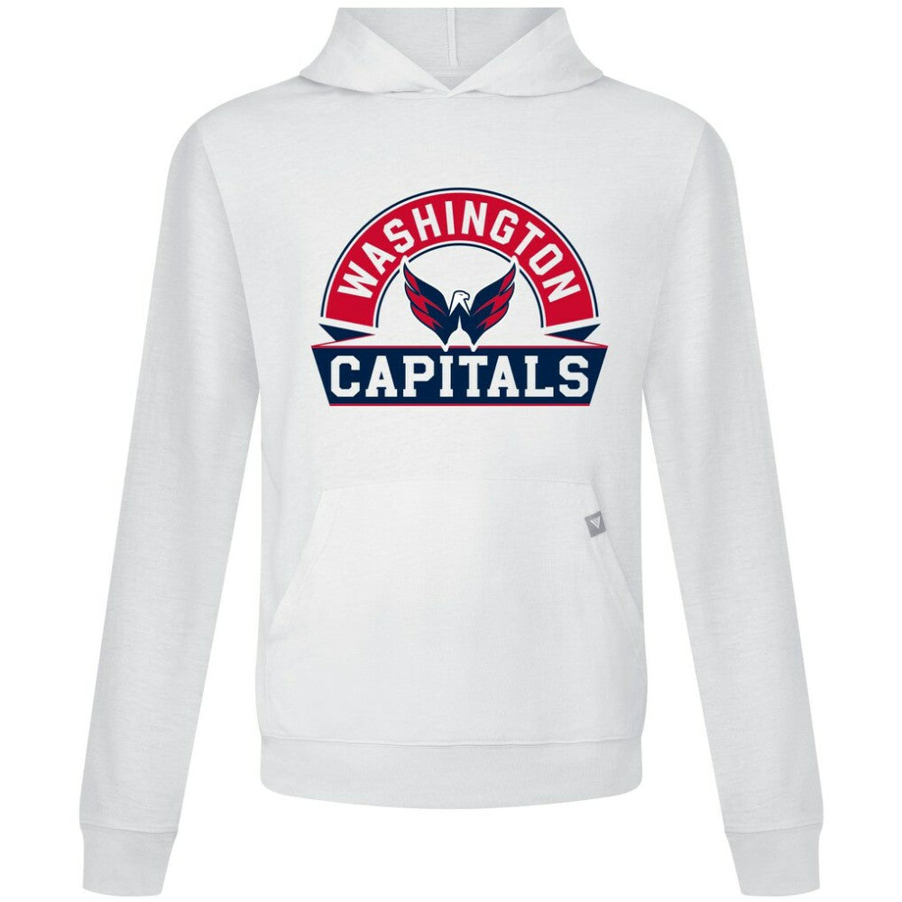Washington Capitals Levelwear Relay Banner Arch Pullover Hoodie - White - NHL