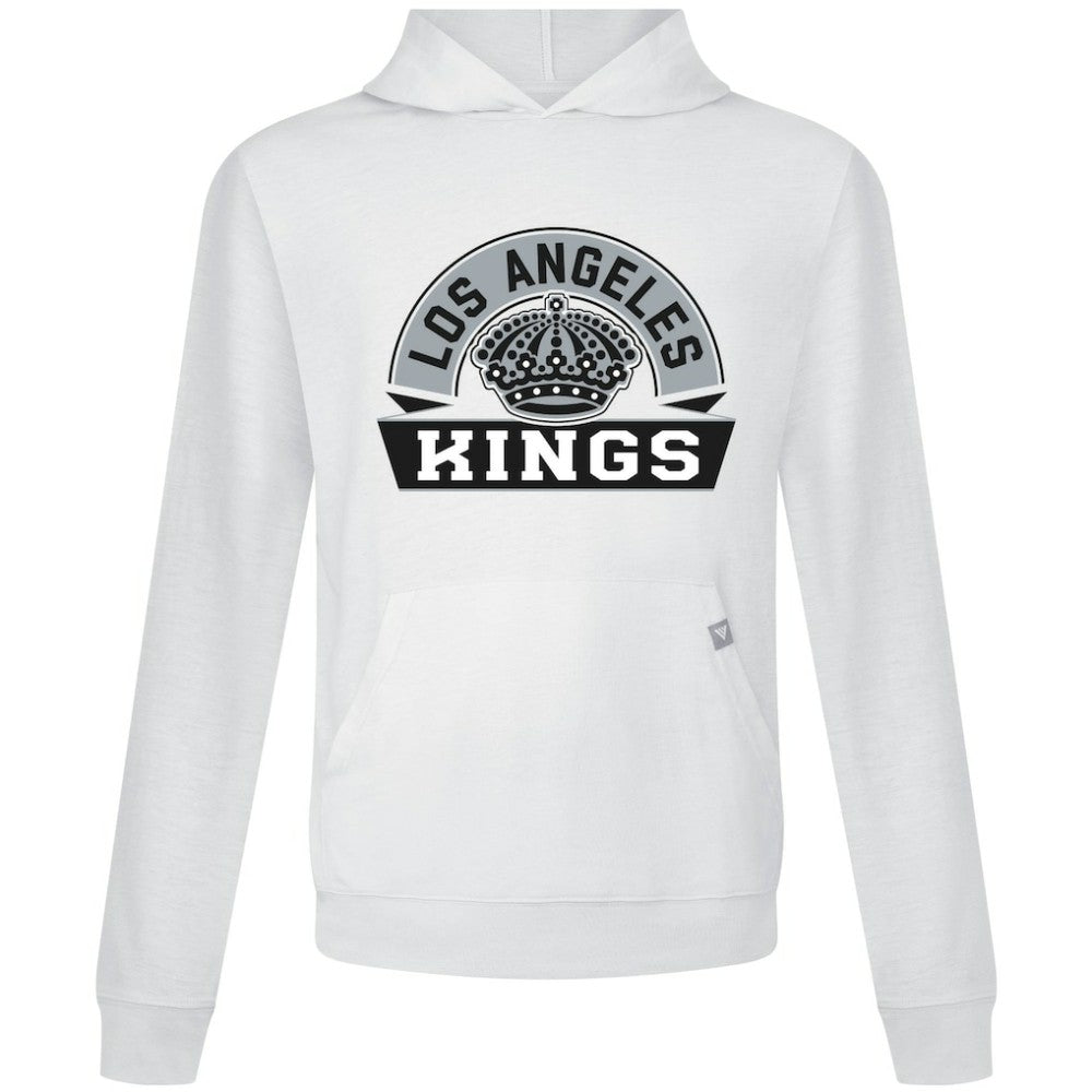 Los Angeles Kings Levelwear Relay Banner Arch Pullover Hoodie - White - NHL