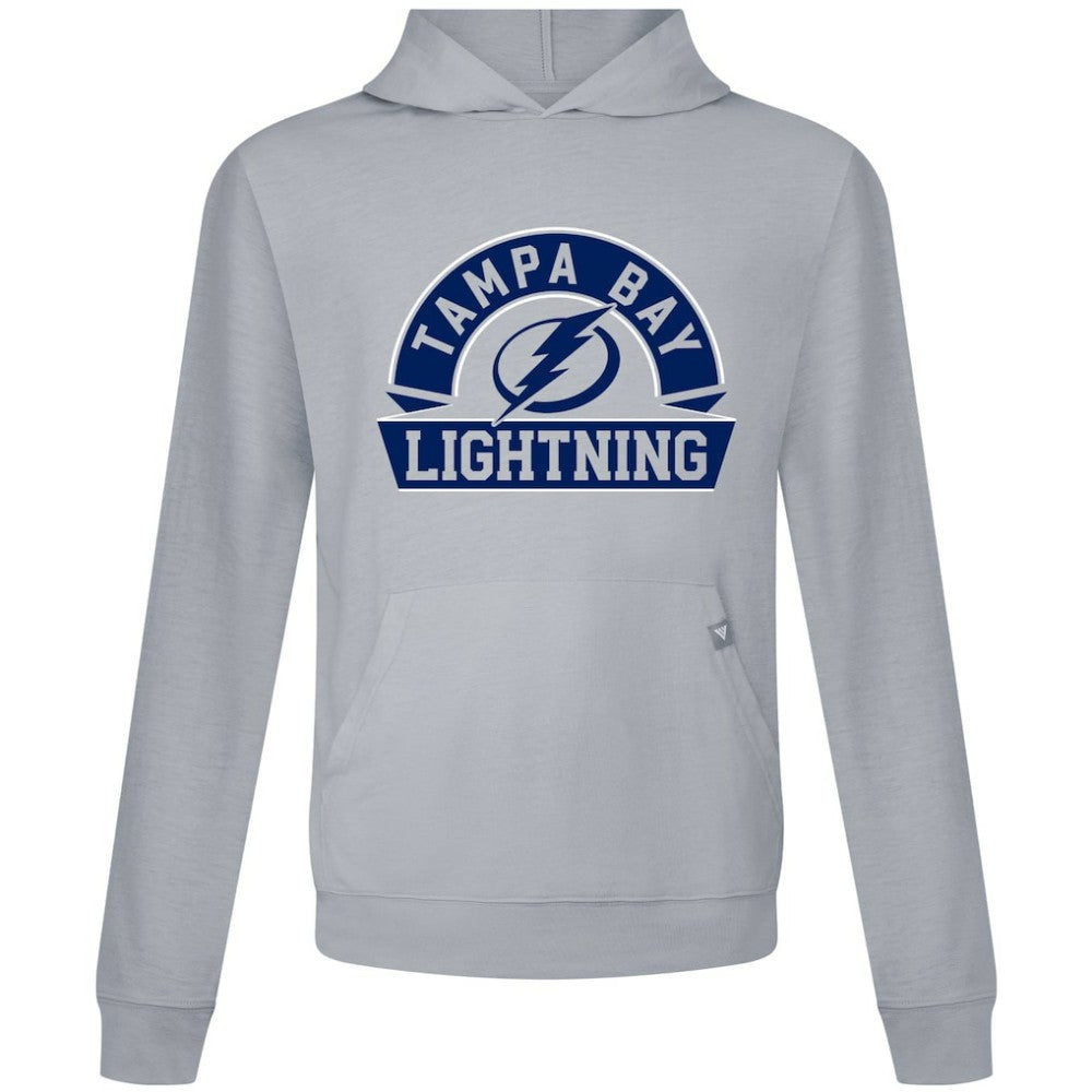 Tampa Bay Lightning Levelwear Relay Banner Arch Pullover Hoodie - Gray - NHL