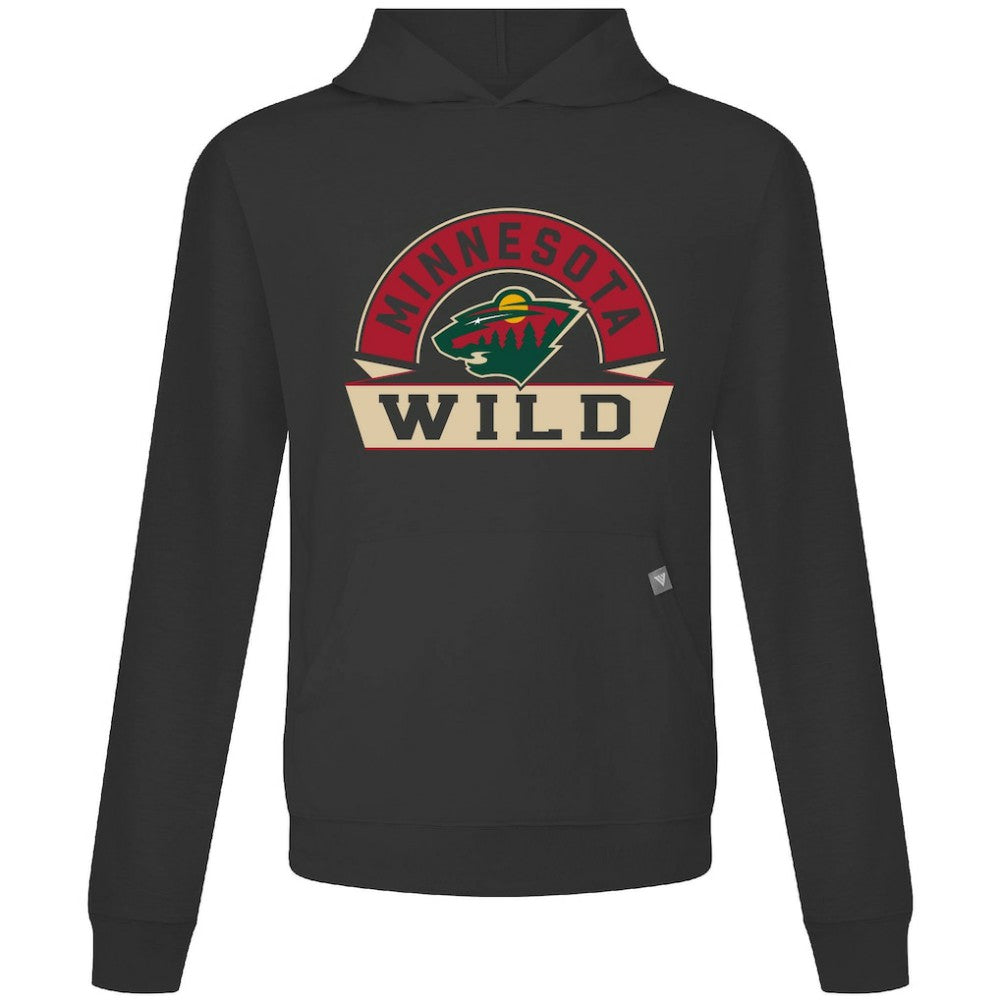 Minnesota Wild Levelwear Relay Banner Arch Pullover Hoodie - Black - NHL