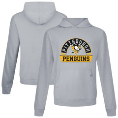 Pittsburgh Penguins Levelwear Relay Banner Arch Pullover Hoodie - Gray - NHL
