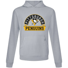 Pittsburgh Penguins Levelwear Relay Banner Arch Pullover Hoodie - Gray - NHL