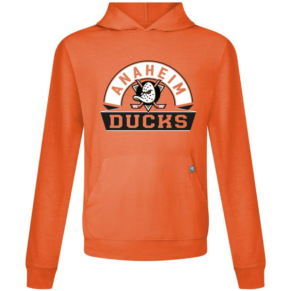 Anaheim Ducks Levelwear Relay Banner Arch Pullover Hoodie - Orange - NHL
