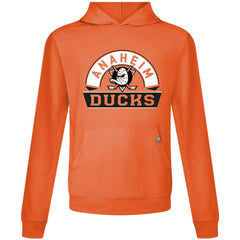 Anaheim Ducks Levelwear Relay Banner Arch Pullover Hoodie - Orange - NHL