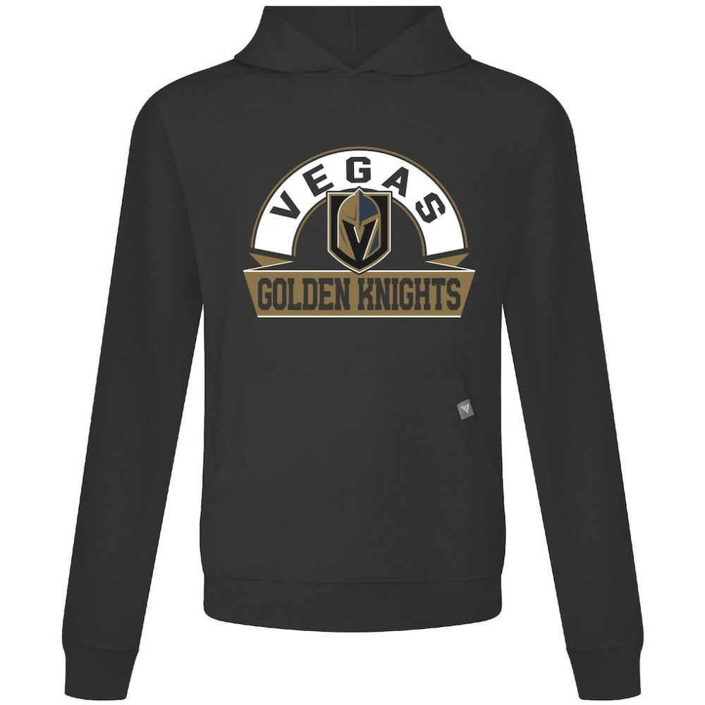 Vegas Golden Knights Levelwear Relay Banner Arch Pullover Hoodie - Black - NHL