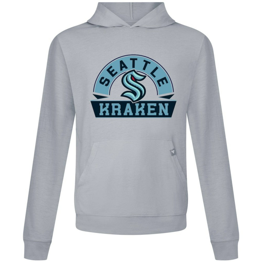 Seattle Kraken Levelwear Relay Banner Arch Pullover Hoodie - Gray - NHL