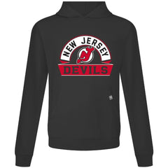 New Jersey Devils Levelwear Relay Banner Arch Pullover Hoodie - Black - NHL