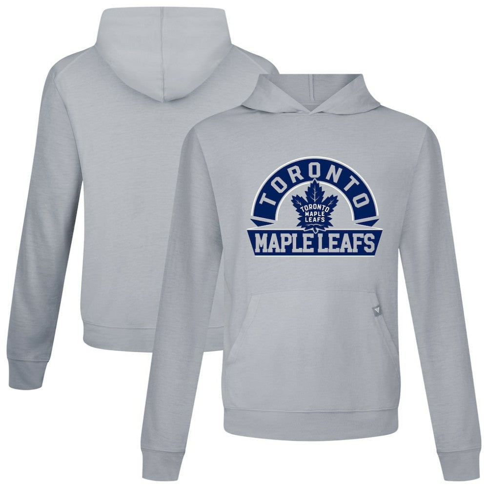 Toronto Maple Leafs Levelwear Relay Banner Arch Pullover Hoodie - Gray - NHL