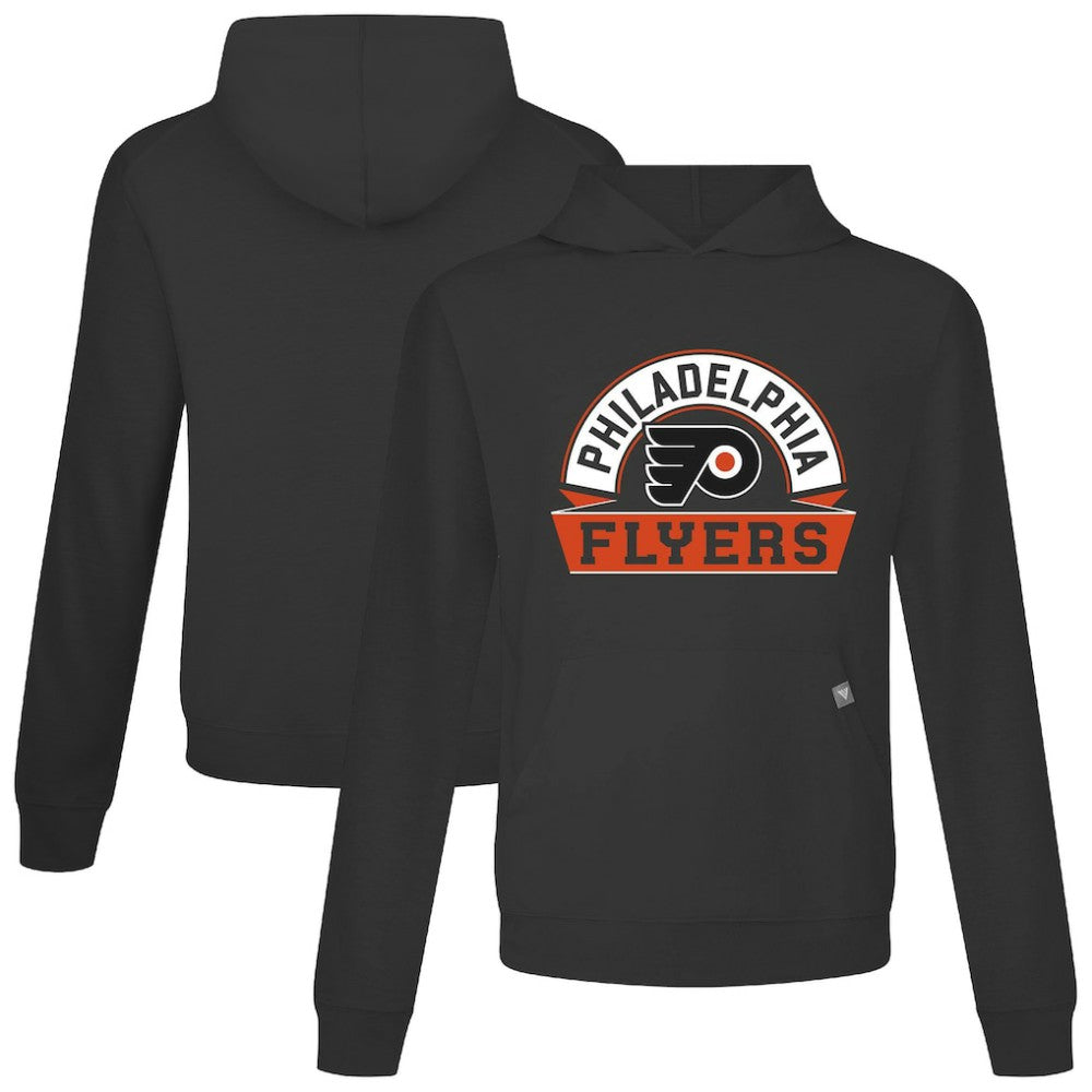 Philadelphia Flyers Levelwear Relay Banner Arch Pullover Hoodie - Black - NHL
