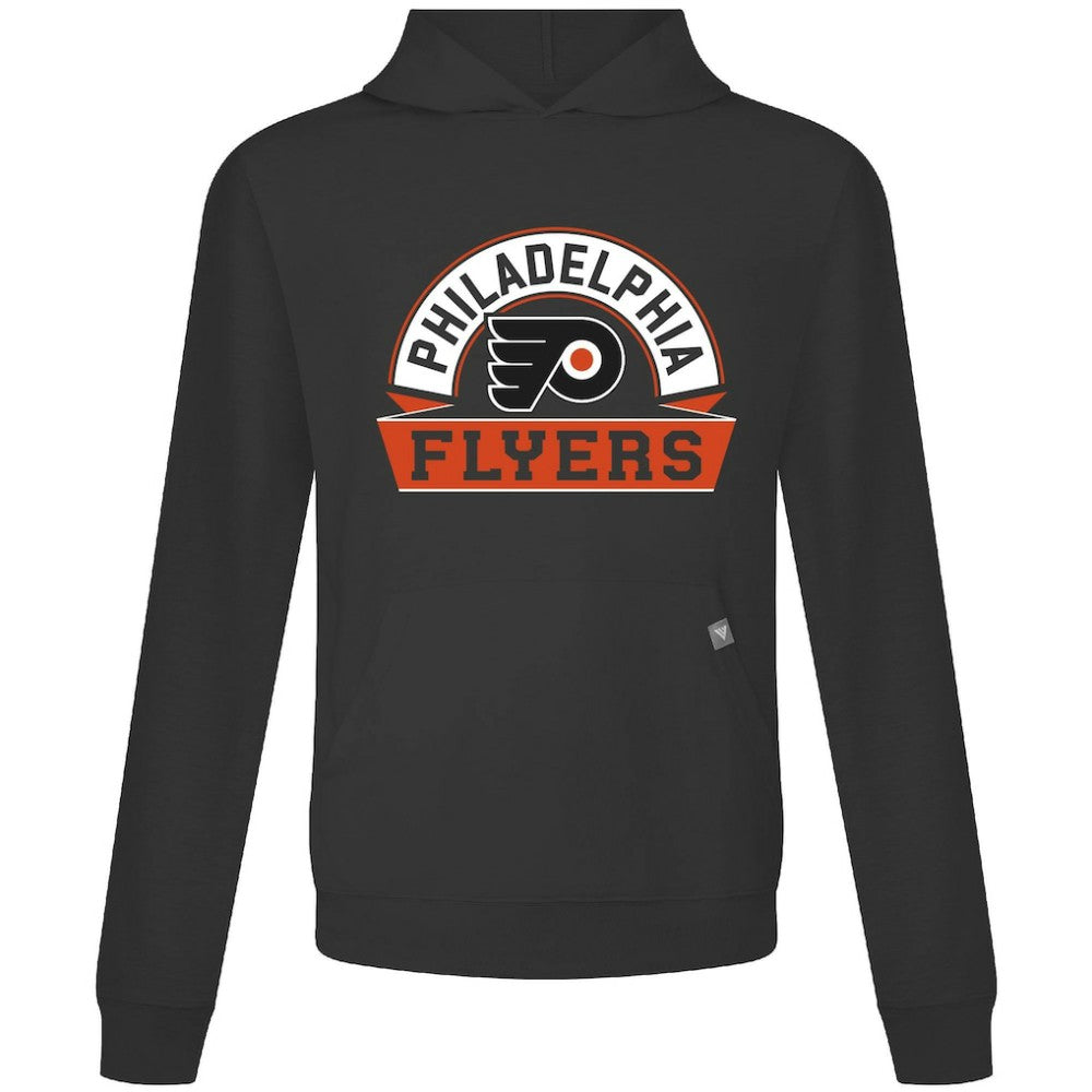 Philadelphia Flyers Levelwear Relay Banner Arch Pullover Hoodie - Black - NHL