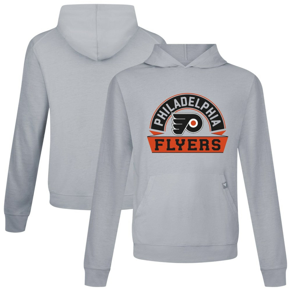 Philadelphia Flyers Levelwear Relay Banner Arch Pullover Hoodie - Gray - NHL
