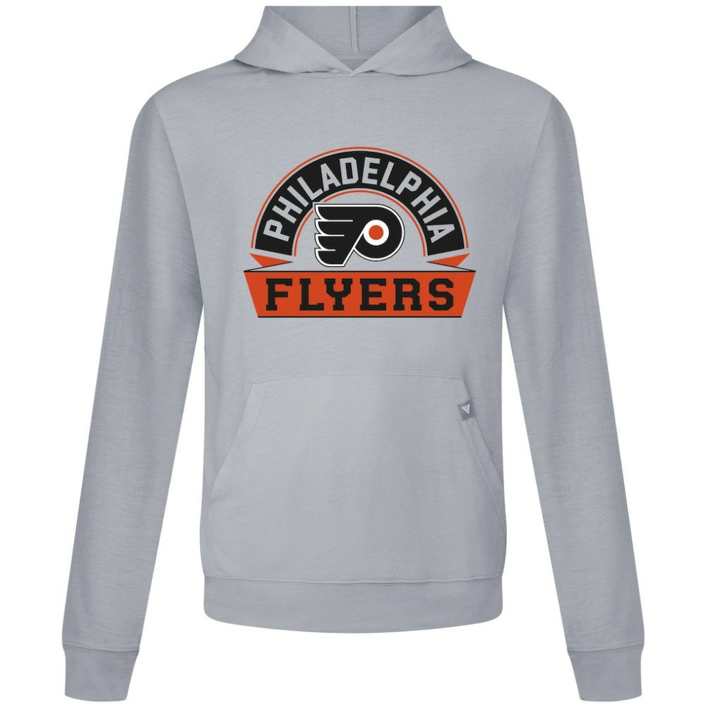 Philadelphia Flyers Levelwear Relay Banner Arch Pullover Hoodie - Gray - NHL
