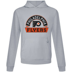 Philadelphia Flyers Levelwear Relay Banner Arch Pullover Hoodie - Gray - NHL