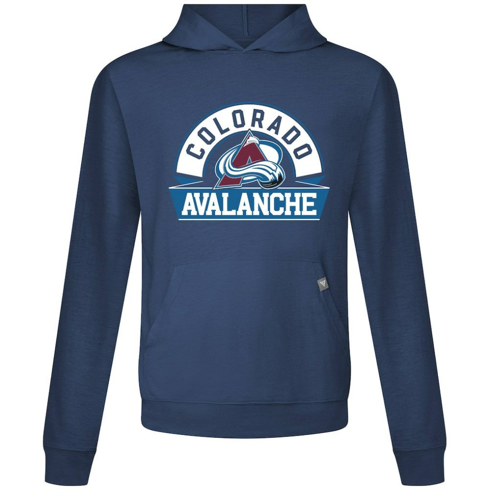 Colorado Avalanche Levelwear Relay Banner Arch Pullover Hoodie - Navy - NHL