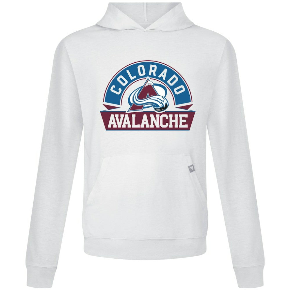 Colorado Avalanche Levelwear Relay Banner Arch Pullover Hoodie - White - NHL