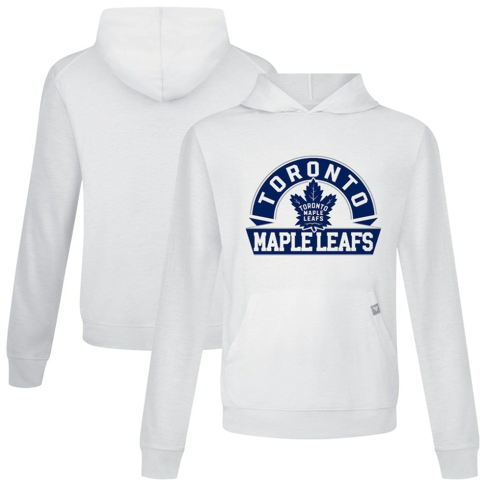 Toronto Maple Leafs Levelwear Relay Banner Arch Pullover Hoodie - White - NHL