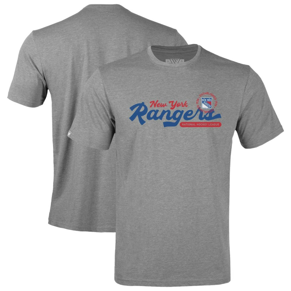New York Rangers Levelwear Youth Little Richmond Monument T-Shirt - Gray - NHL