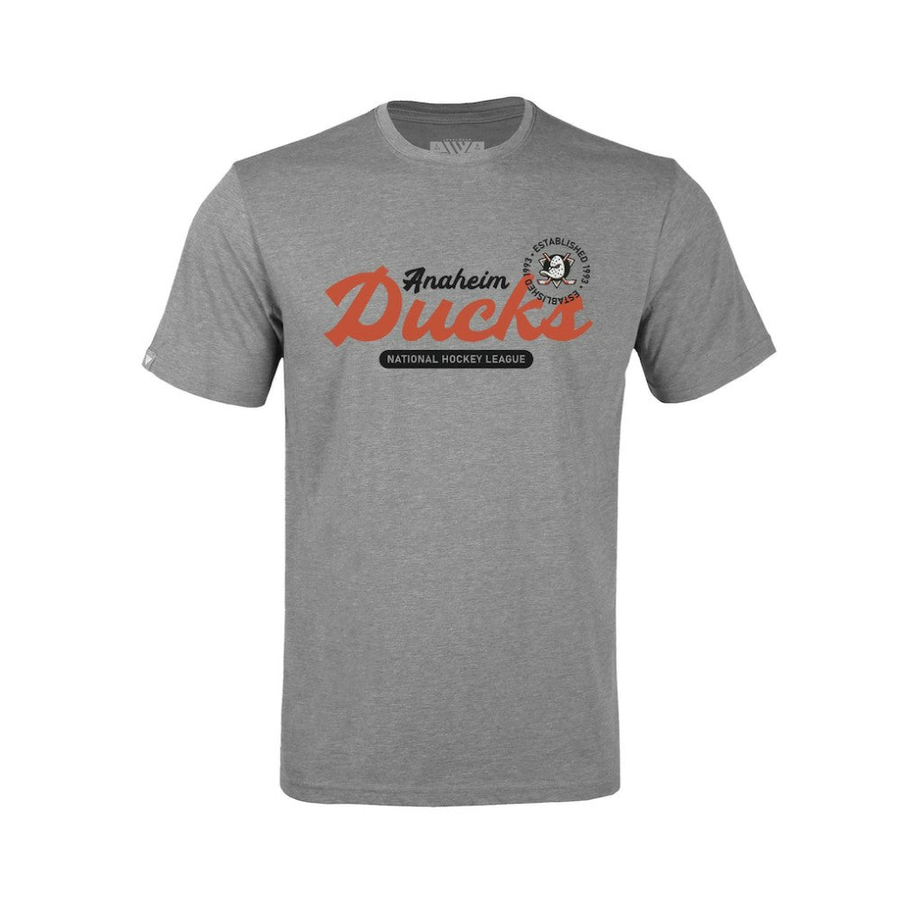 Anaheim Ducks Levelwear Youth Little Richmond Monument T-Shirt - Gray - NHL