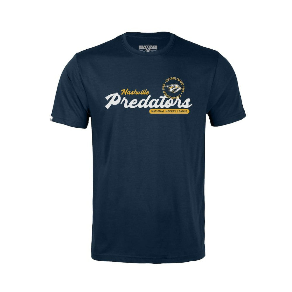 Nashville Predators Levelwear Youth Little Richmond Monument T-Shirt - Navy - NHL