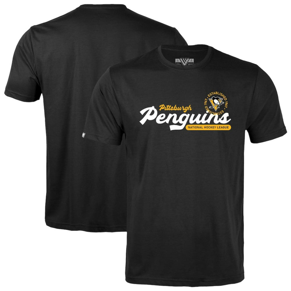 Pittsburgh Penguins Levelwear Youth Little Richmond Monument T-Shirt - Black - NHL