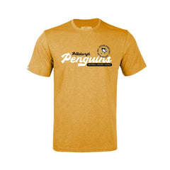 Pittsburgh Penguins Levelwear Youth Little Richmond Monument T-Shirt - Gold - NHL