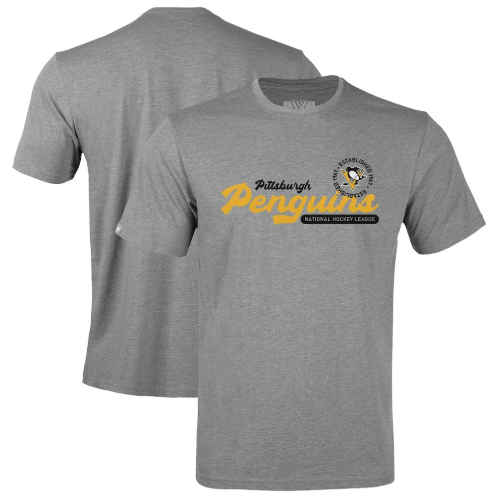 Pittsburgh Penguins Levelwear Youth Little Richmond Monument T-Shirt - Gray - NHL