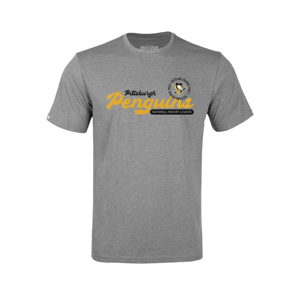 Pittsburgh Penguins Levelwear Youth Little Richmond Monument T-Shirt - Gray - NHL