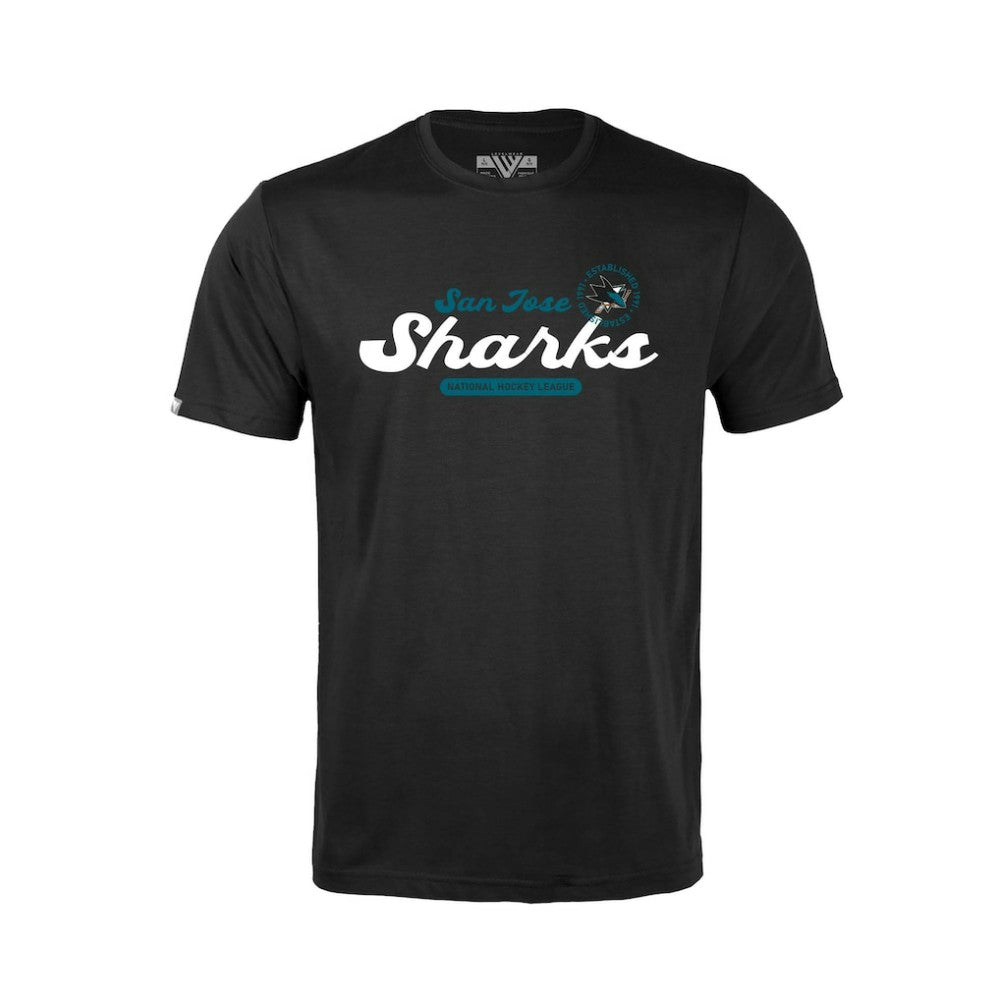San Jose Sharks Levelwear Youth Little Richmond Monument T-Shirt - Black - NHL