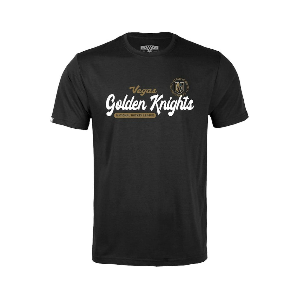 Vegas Golden Knights Levelwear Youth Little Richmond Monument T-Shirt - Black - NHL