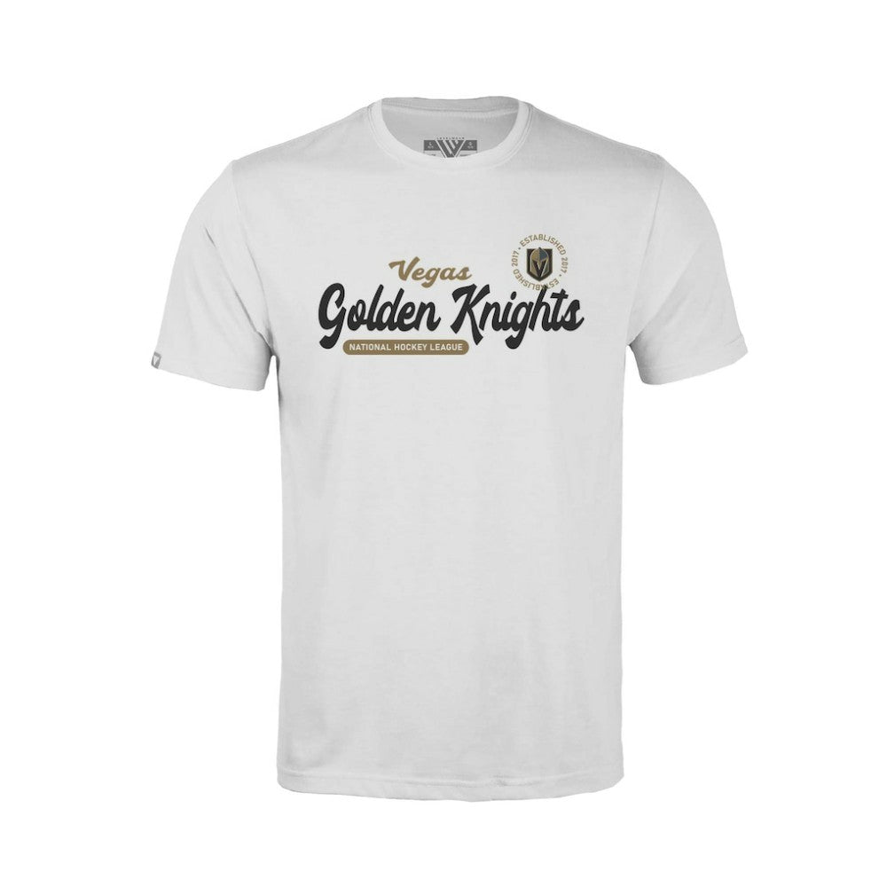 Vegas Golden Knights Levelwear Youth Little Richmond Monument T-Shirt - White - NHL