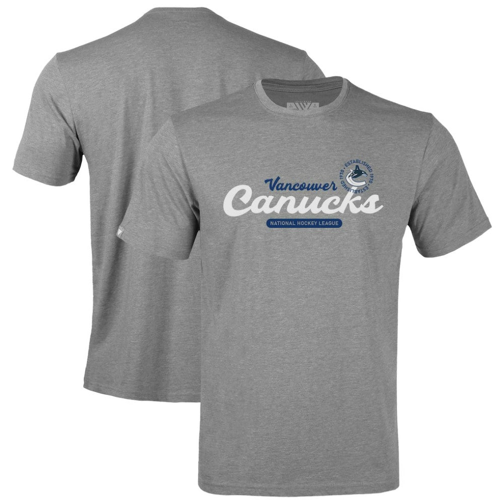 Vancouver Canucks Levelwear Youth Little Richmond Monument T-Shirt - Gray - NHL