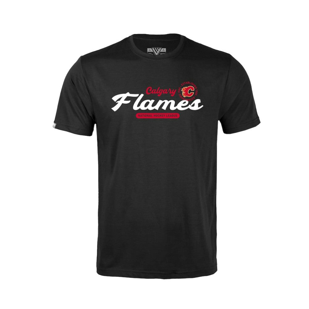 Calgary Flames Levelwear Youth Little Richmond Monument T-Shirt - Black - NHL