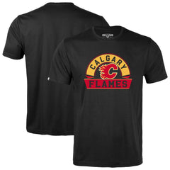 Calgary Flames Levelwear Youth Little Richmond Banner Arch T-Shirt - Black - NHL
