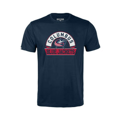 Columbus Blue Jackets Levelwear Youth Little Richmond Banner Arch T-Shirt - Navy - NHL