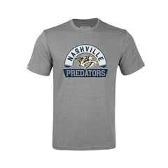 Nashville Predators Levelwear Youth Little Richmond Banner Arch T-Shirt - Gray - NHL