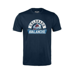 Colorado Avalanche Levelwear Youth Little Richmond Banner Arch T-Shirt - Navy - NHL