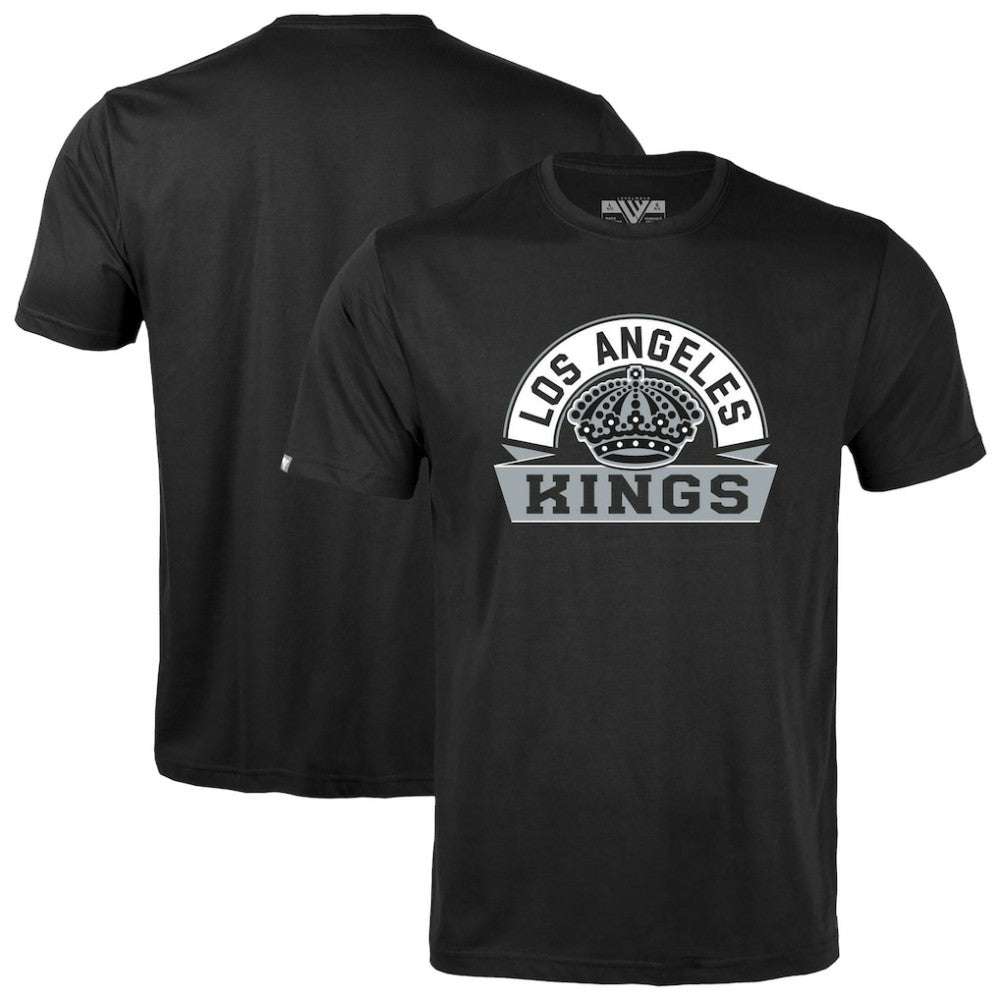 Los Angeles Kings Levelwear Youth Little Richmond Banner Arch T-Shirt - Black - NHL