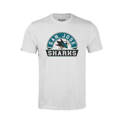 San Jose Sharks Levelwear Youth Little Richmond Banner Arch T-Shirt - White - NHL