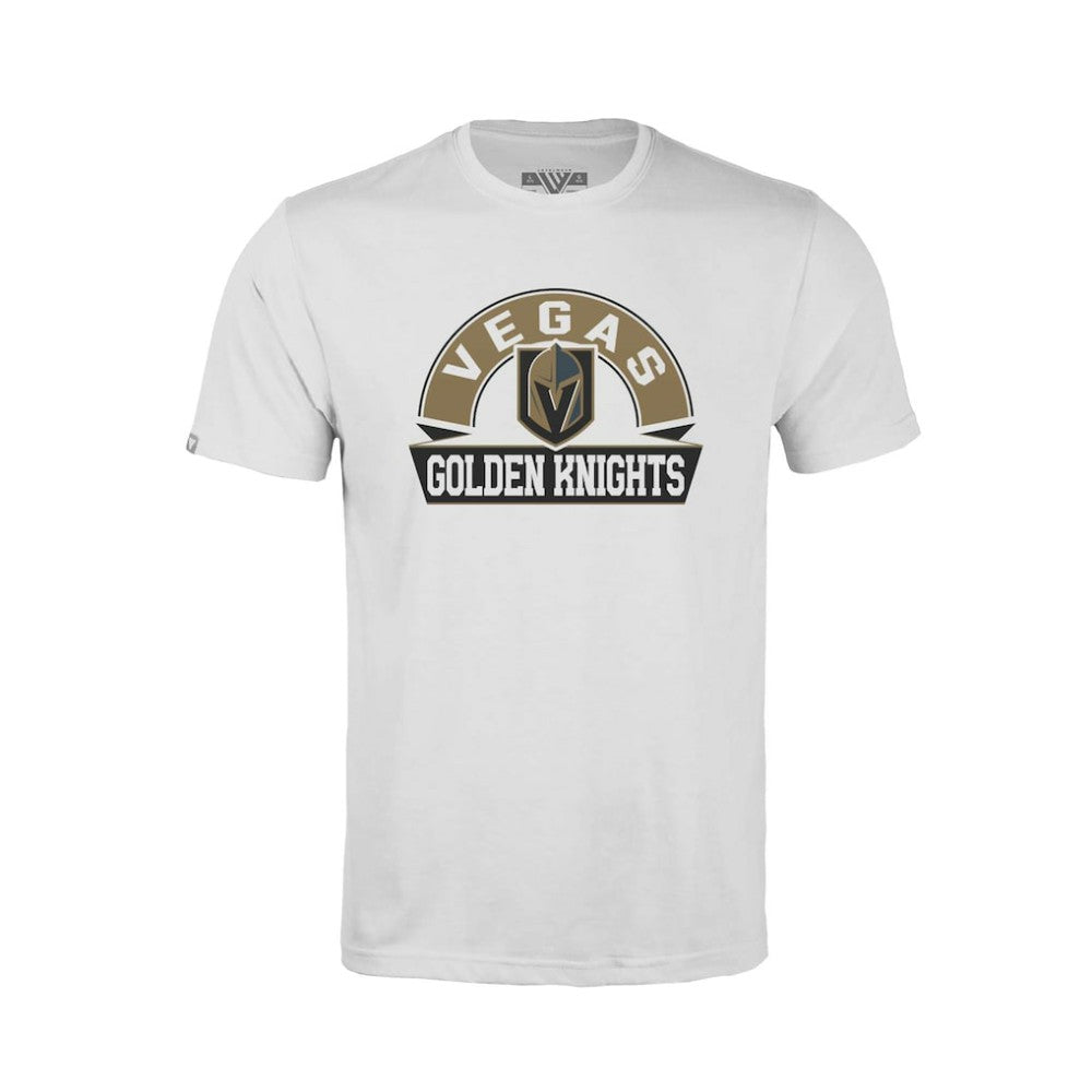 Vegas Golden Knights Levelwear Youth Little Richmond Banner Arch T-Shirt - White - NHL
