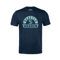Seattle Kraken Levelwear Youth Little Richmond Banner Arch T-Shirt - Navy - NHL