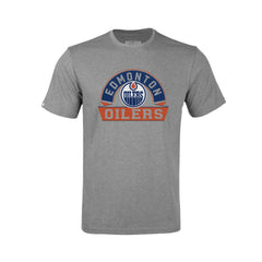 Edmonton Oilers Levelwear Youth Little Richmond Banner Arch T-Shirt - Gray - NHL