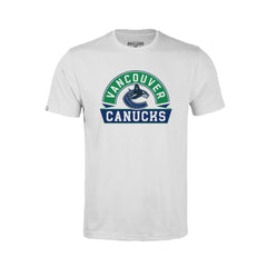 Vancouver Canucks Levelwear Youth Little Richmond Banner Arch T-Shirt - White - NHL