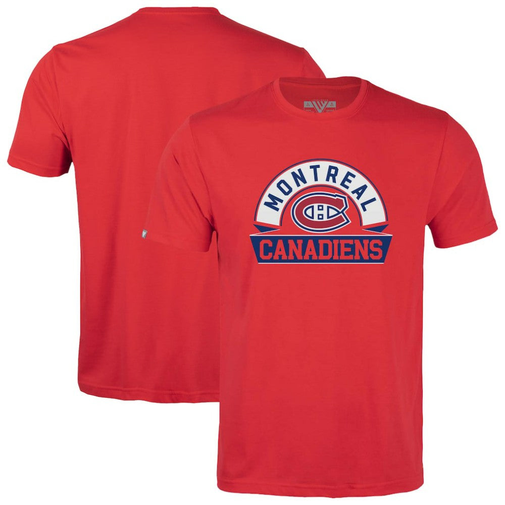 Montreal Canadiens Levelwear Youth Little Richmond Banner Arch T-Shirt - Red - NHL