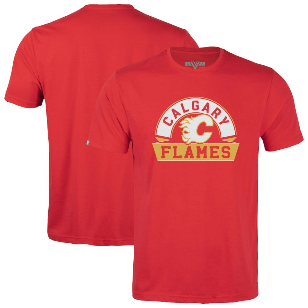 Calgary Flames Levelwear Youth Little Richmond Banner Arch T-Shirt - Red - NHL