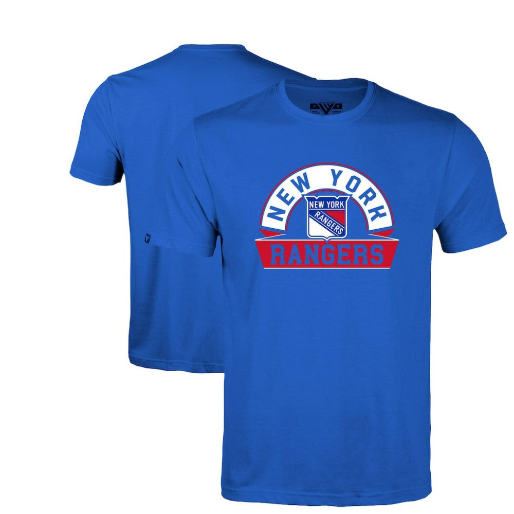 New York Rangers Levelwear Youth Little Richmond Banner Arch T-Shirt - Royal - NHL