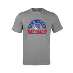 New York Rangers Levelwear Youth Little Richmond Banner Arch T-Shirt - Gray - NHL