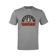 Anaheim Ducks Levelwear Youth Little Richmond Banner Arch T-Shirt - Gray - NHL