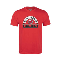 New Jersey Devils Levelwear Youth Little Richmond Banner Arch T-Shirt - Red - NHL