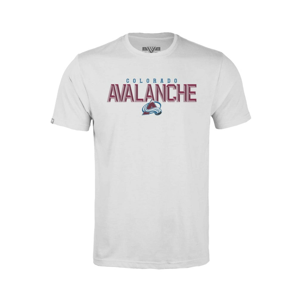 Colorado Avalanche Levelwear Youth Little Richmond Carve T-Shirt - White - NHL