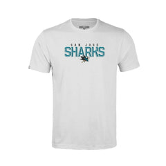 San Jose Sharks Levelwear Youth Little Richmond Carve T-Shirt - White - NHL